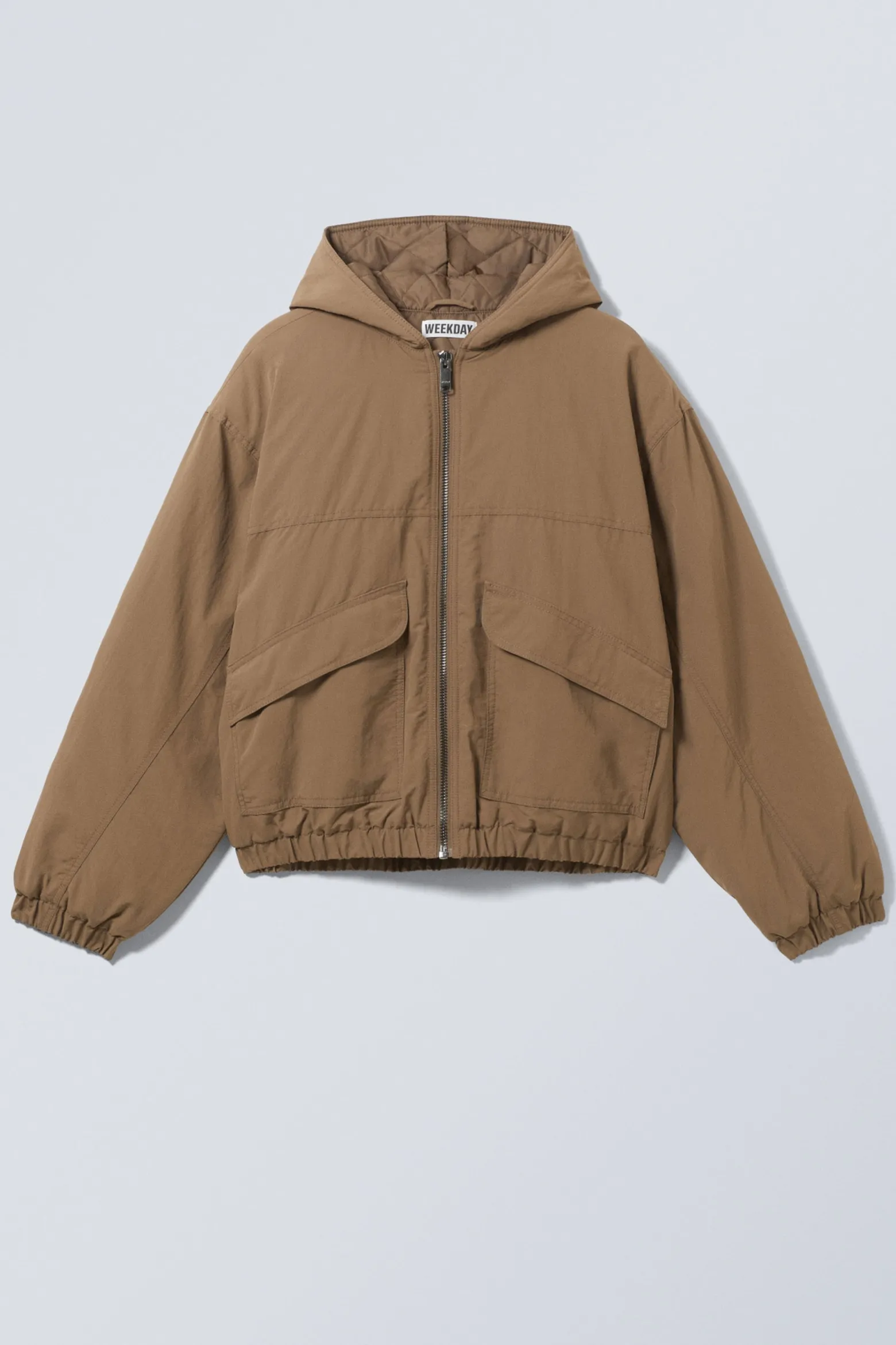 RELAXED NYLON BOMBER JACKER|Weekday Clearance