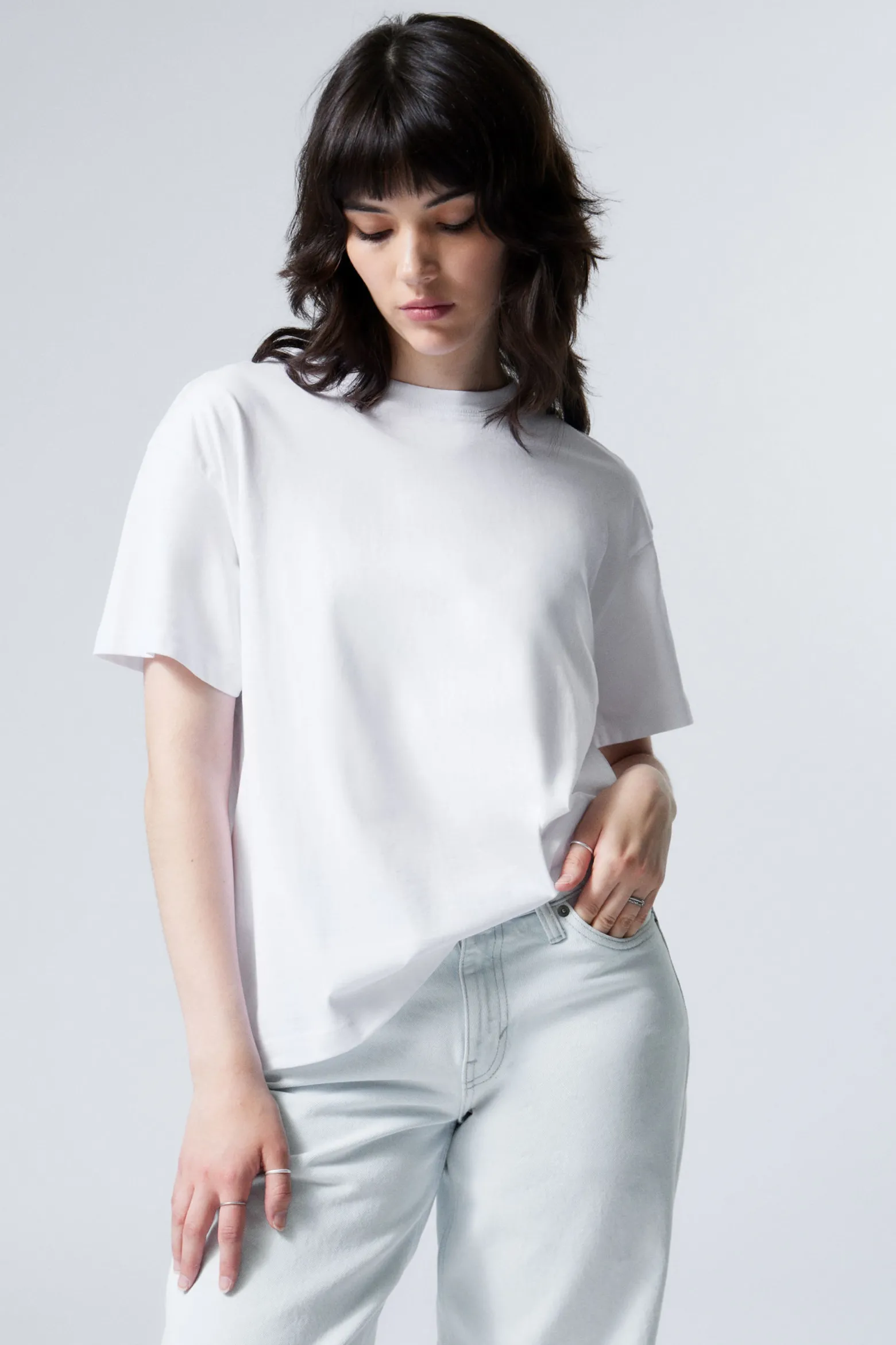 RELAXTES BOXY-T-SHIRT AUS BAUMWOLLE|Weekday Shop