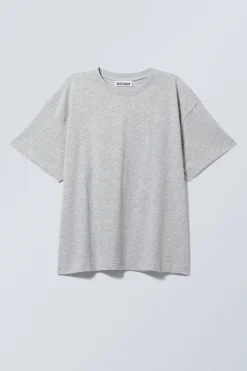 RELAXTES BOXY-T-SHIRT AUS BAUMWOLLE|Weekday Cheap