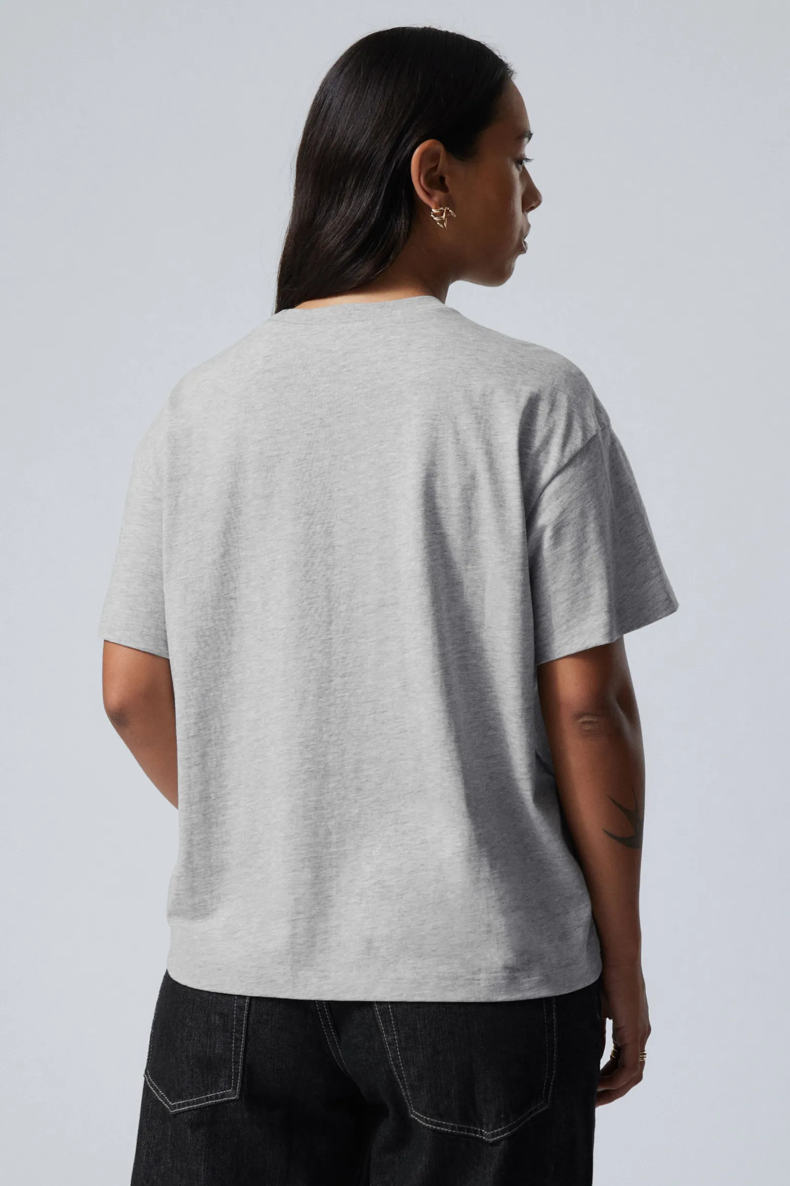 RELAXTES BOXY-T-SHIRT AUS BAUMWOLLE|Weekday Cheap
