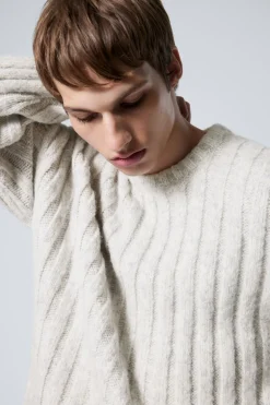 RIPPSTRICK-PULLOVER MIT KURZER LÄNGE|Weekday Cheap