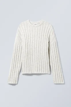 RIPPSTRICK-PULLOVER MIT KURZER LÄNGE|Weekday Cheap