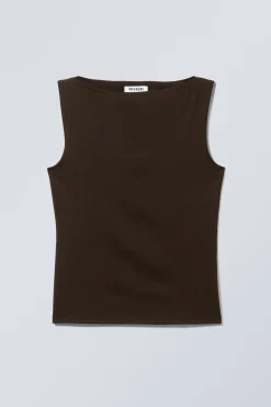 ÄRMELLOSES OBERTEIL MIT U-BOOT-AUSSCHNITT ANNIE|Weekday Fashion