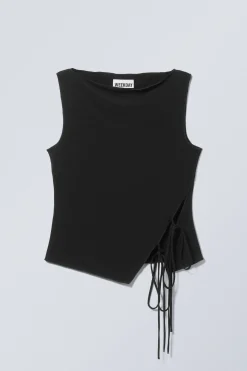 ÄRMELLOSES TOP MIT SEITLICHER SCHNÜRUNG|Weekday Cheap