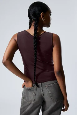 ÄRMELLOSES TOP MIT SEITLICHER SCHNÜRUNG|Weekday Best Sale