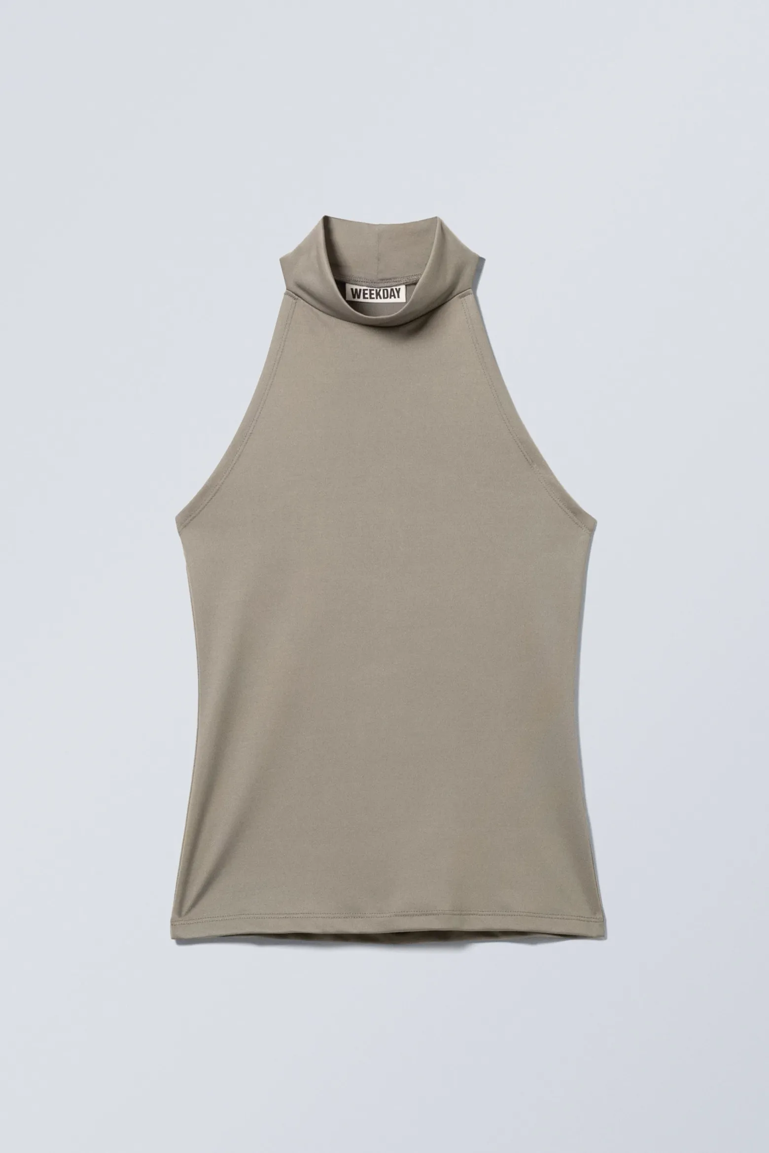 ÄRMELLOSES TURTLENECK-TOP MIT SCHMALER PASSFORM|Weekday Cheap