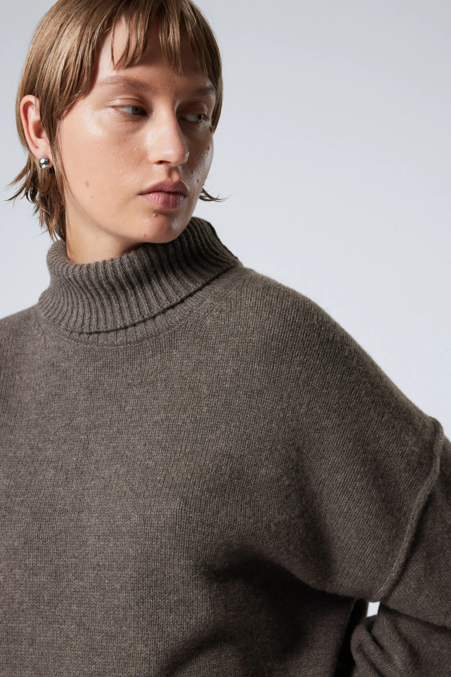 ROLLKRAGENPULLOVER AUS WOLLE|Weekday Cheap