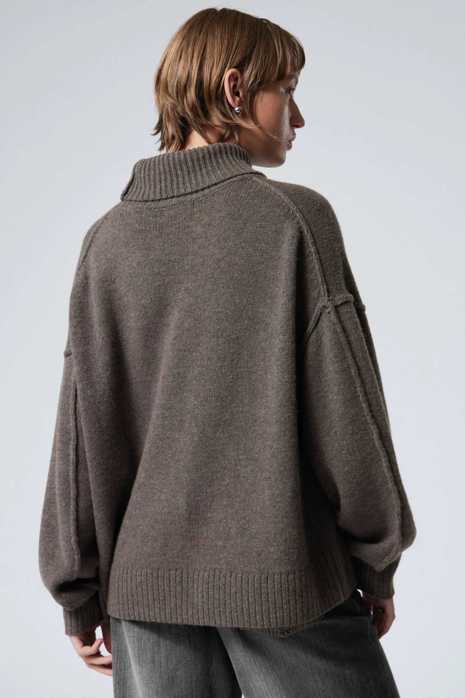 ROLLKRAGENPULLOVER AUS WOLLE|Weekday Cheap
