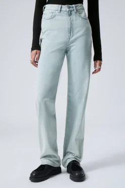 ROWE SUPER HIGH WAISTED REGULAR STRAIGHT LEG JEANS|Weekday Discount
