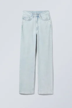 ROWE SUPER HIGH WAISTED REGULAR STRAIGHT LEG JEANS|Weekday Discount
