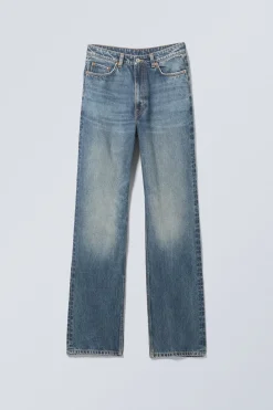 ROWE SUPER HIGH WAISTED REGULAR STRAIGHT LEG JEANS|Weekday Flash Sale
