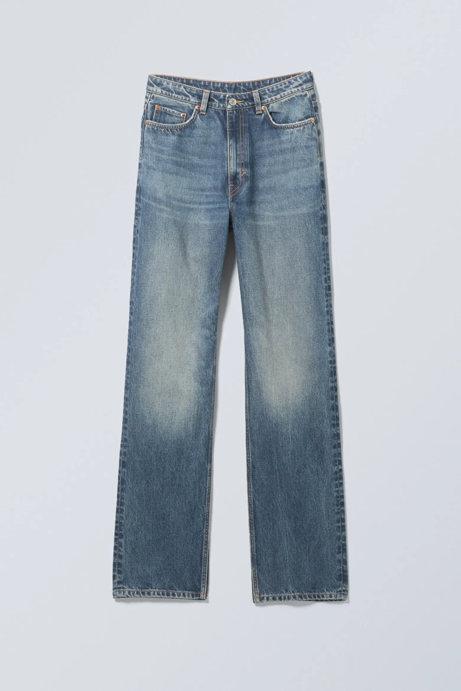 ROWE SUPER HIGH WAISTED REGULAR STRAIGHT LEG JEANS|Weekday Flash Sale