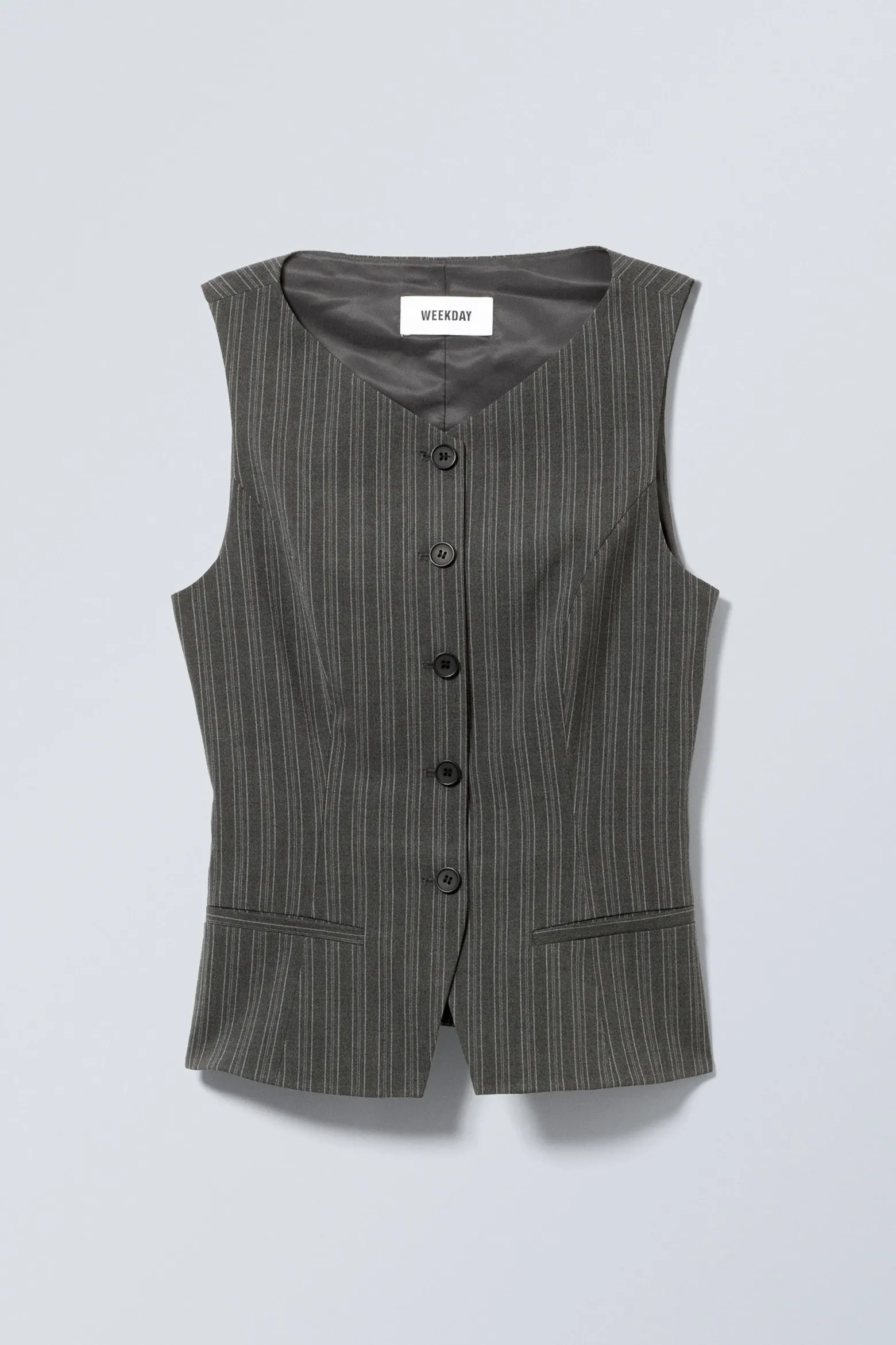SCHMAL GESCHNITTENE ANZUGWESTE|Weekday Cheap