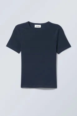 SCHMAL GESCHNITTENES T-SHIRT|Weekday New