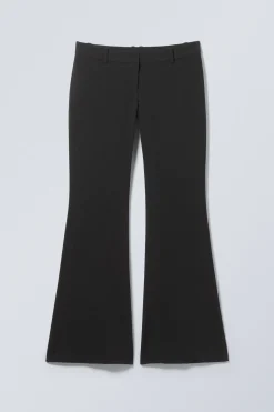 SCHMALE ANZUGHOSE MIT SCHLAG UND NIEDRIGER TAILLE|Weekday Sale