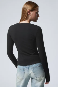 SCHMALES LANGARMTOP|Weekday Shop