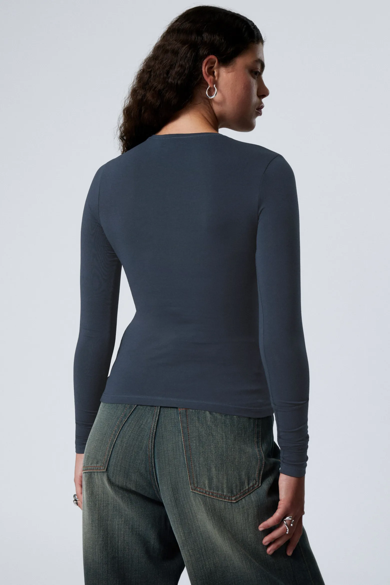 SCHMALES LANGARMTOP|Weekday Best Sale