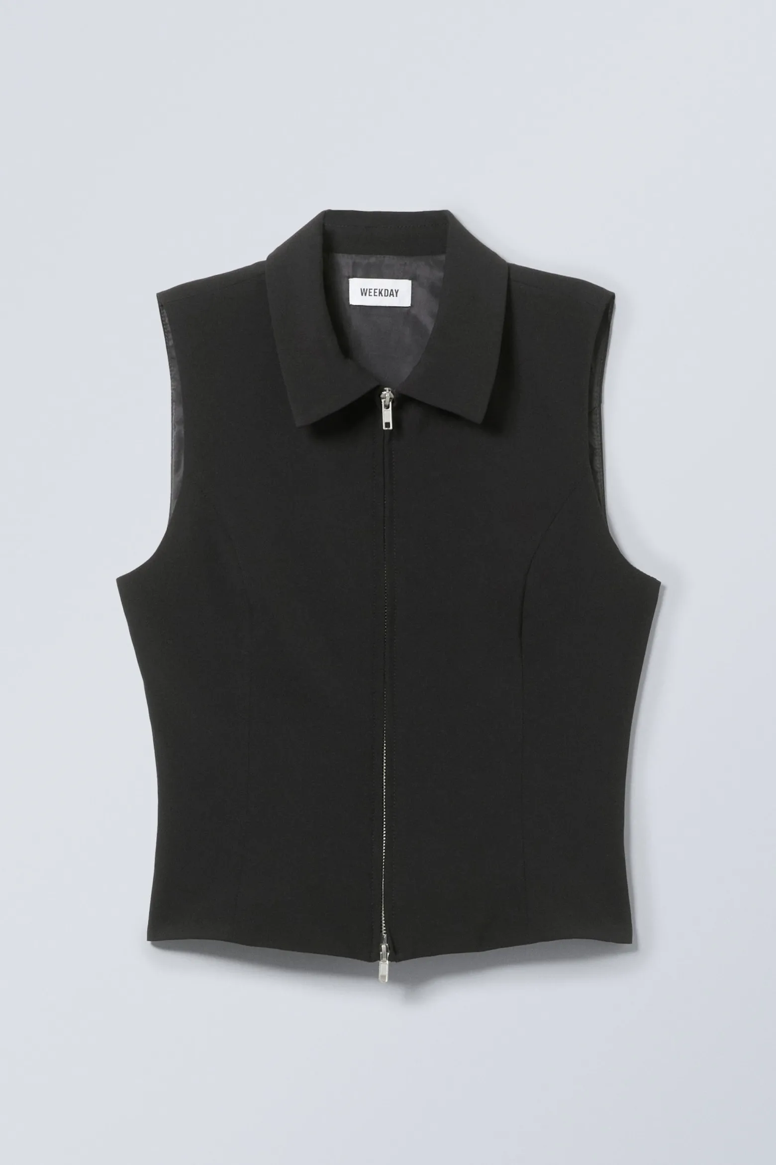 SCHMALES WESTEN-TOP MIT REISSVERSCHLUSS|Weekday Cheap