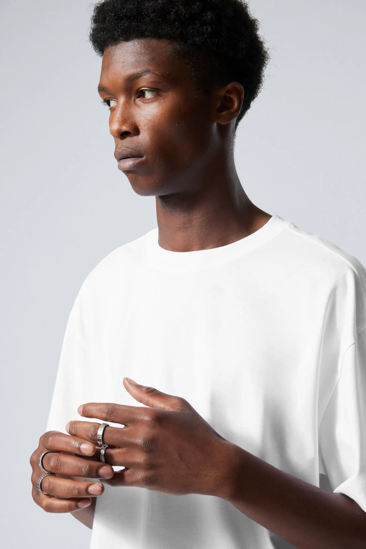 SCHWERES OVERSIZED-T-SHIRT|Weekday Outlet