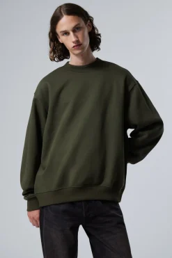 SCHWERES SWEATSHIRT MIT RELAXTER PASSFORM|Weekday Fashion