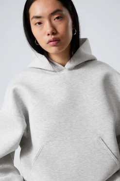 SCUBA-HOODIE MIT OVERSIZE-PASSFORM|Weekday Fashion