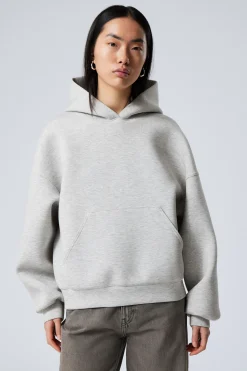 SCUBA-HOODIE MIT OVERSIZE-PASSFORM|Weekday Fashion