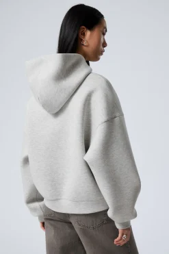 SCUBA-HOODIE MIT OVERSIZE-PASSFORM|Weekday Fashion