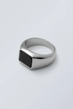 SIEGELRING MIT TIGERAUGE|Weekday Sale