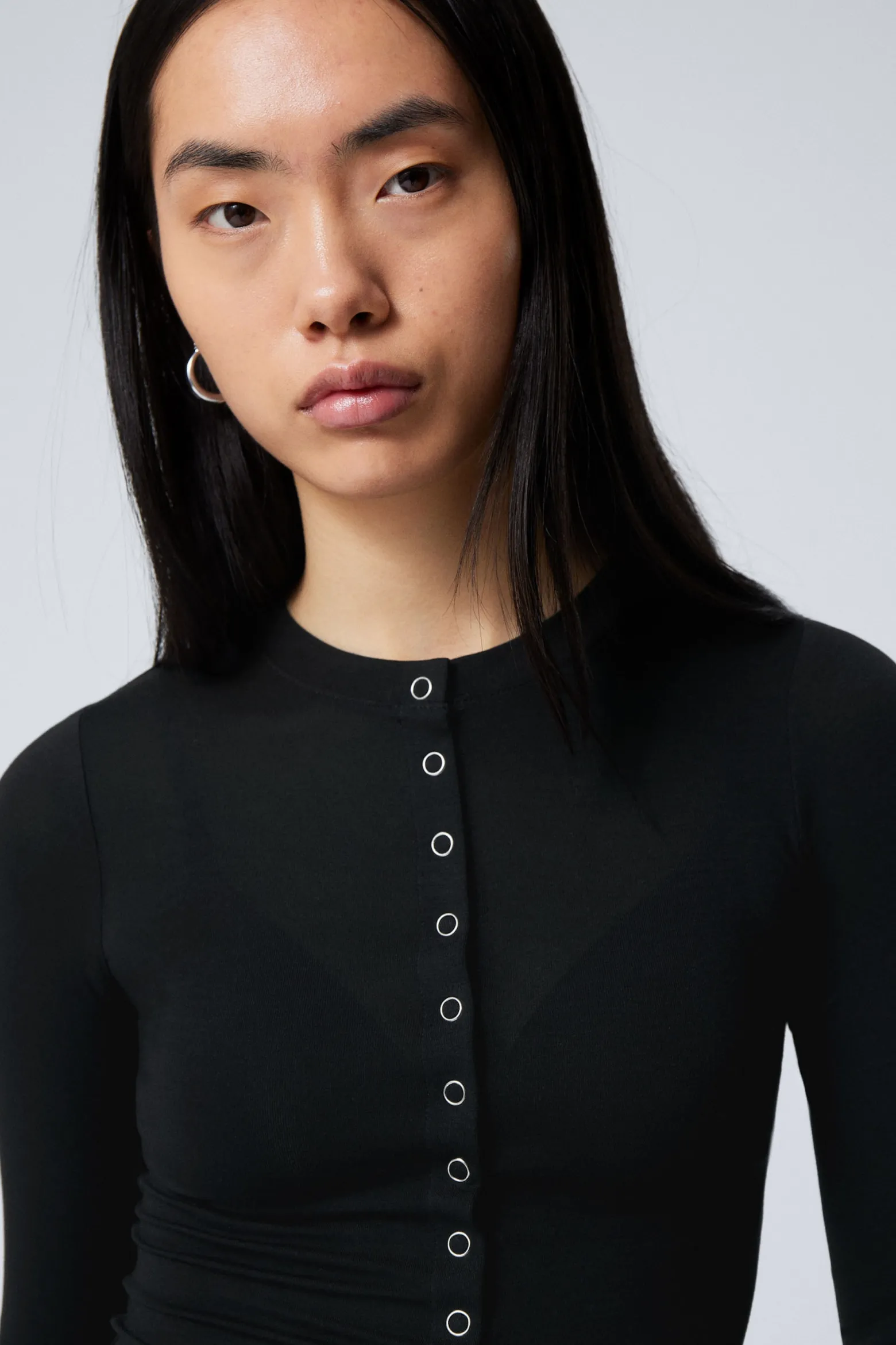 SLIM LONGSLEEVED BUTTONED CARDIGAN|Weekday Fashion