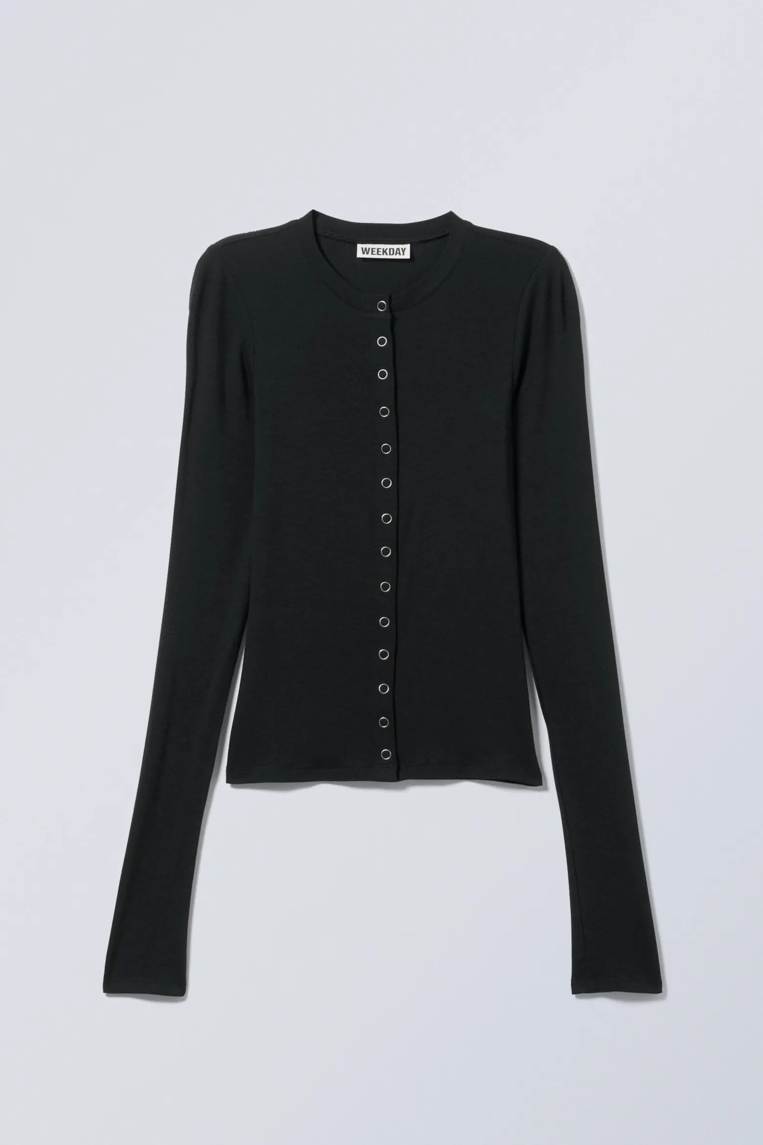 SLIM LONGSLEEVED BUTTONED CARDIGAN|Weekday Fashion
