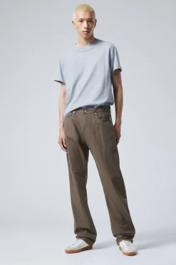 SPACE – RELAXTE HOSE MIT GERADEM BEIN|Weekday Shop