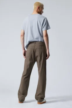 SPACE – RELAXTE HOSE MIT GERADEM BEIN|Weekday Shop