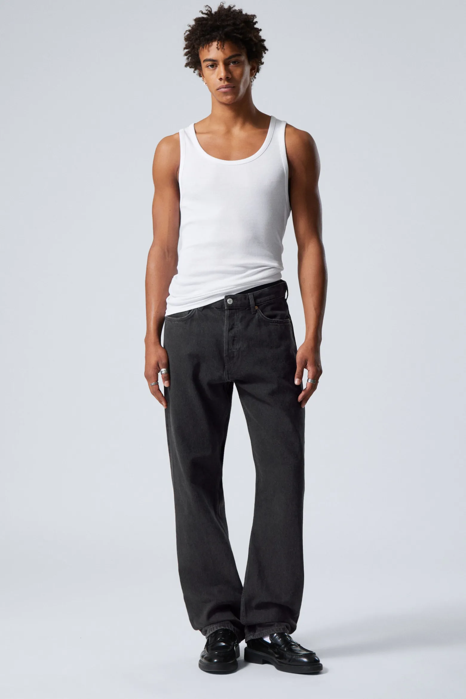 SPACE RELAXED STRAIGHT LEG JEANS|Weekday Cheap
