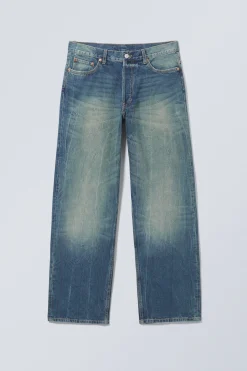 SPHERE LOW WAIST LOOSE STRAIGHT LEG JEANS|Weekday Cheap