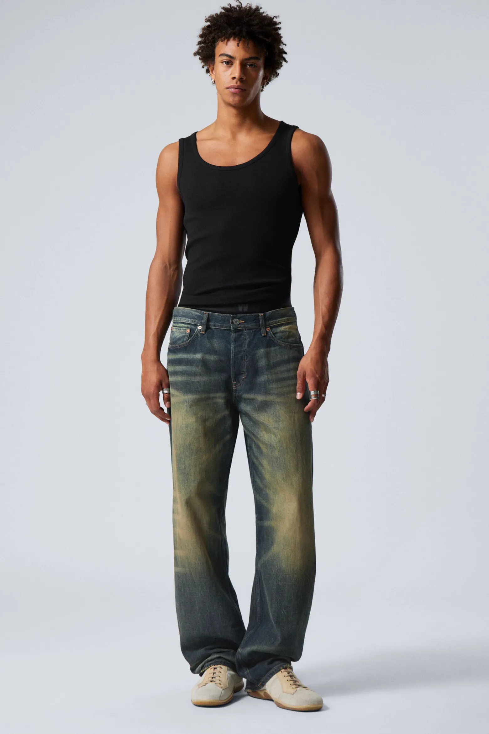 SPHERE LOW WAIST LOOSE STRAIGHT LEG JEANS|Weekday Online