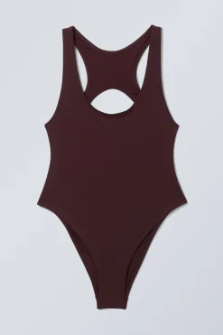 SPORTLICHER RACERBACK-BADEANZUG|Weekday Cheap