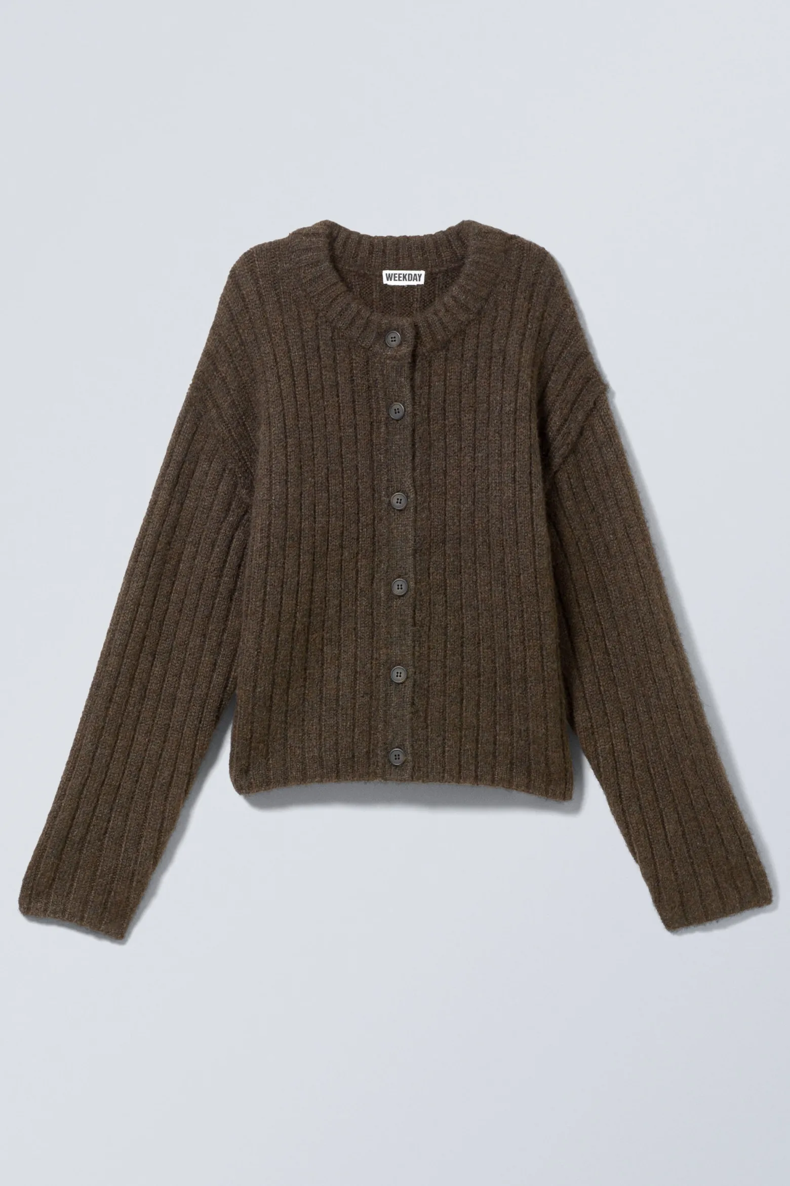 STRICKJACKE MIT ENTSPANNTER PASSFORM|Weekday Discount