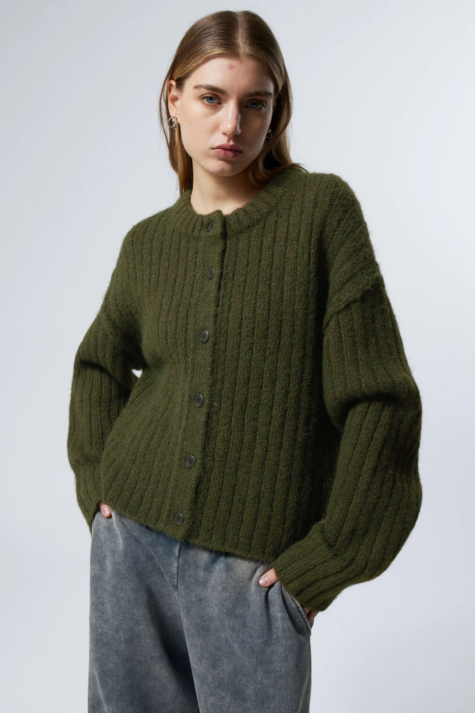 STRICKJACKE MIT ENTSPANNTER PASSFORM|Weekday Best Sale