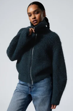 STRICKJACKE MIT REISSVERSCHLUSS BEA|Weekday New