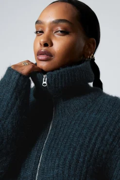 STRICKJACKE MIT REISSVERSCHLUSS BEA|Weekday New