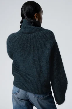 STRICKJACKE MIT REISSVERSCHLUSS BEA|Weekday New