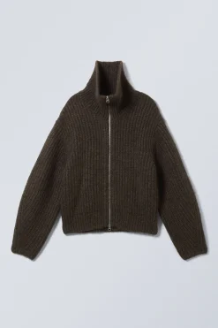 STRICKJACKE MIT REISSVERSCHLUSS BEA|Weekday Cheap