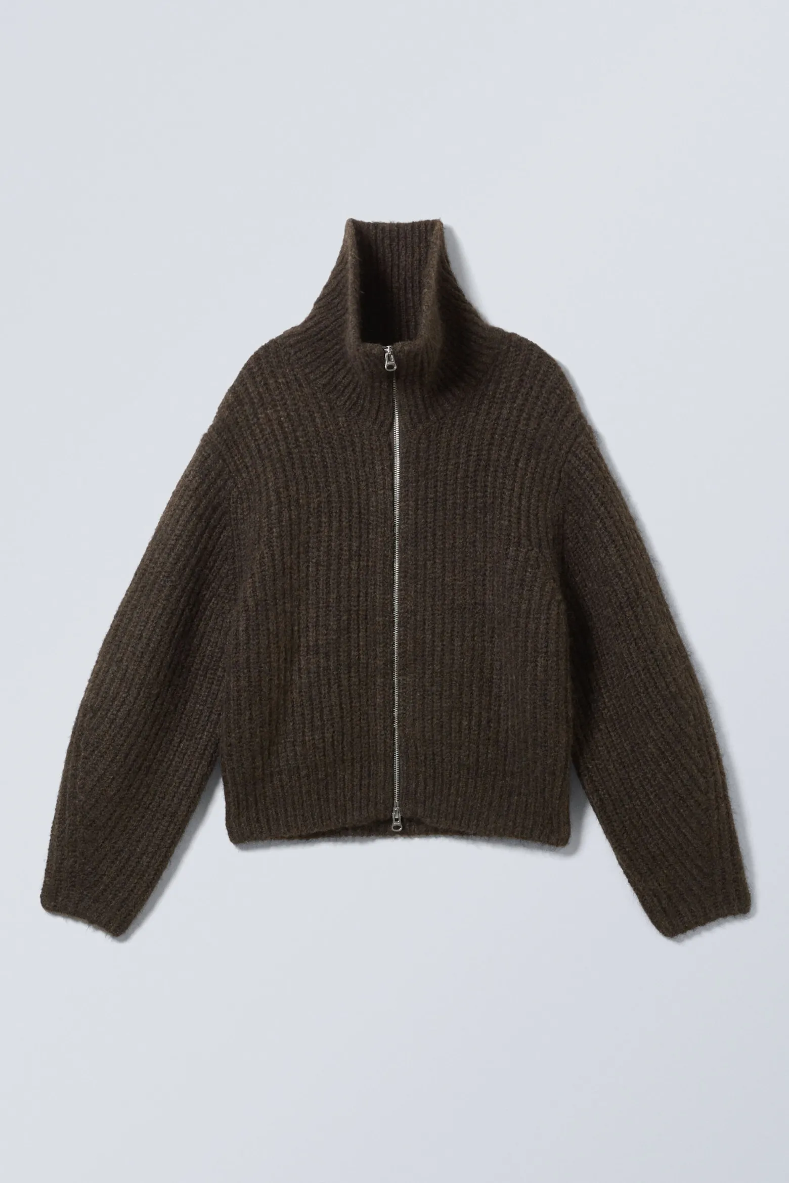 STRICKJACKE MIT REISSVERSCHLUSS BEA|Weekday Cheap