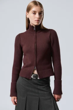 STRICKJACKE MIT REISSVERSCHLUSS WINONA|Weekday Store