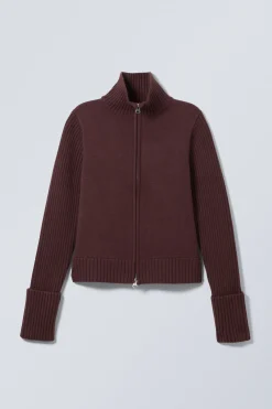 STRICKJACKE MIT REISSVERSCHLUSS WINONA|Weekday Store
