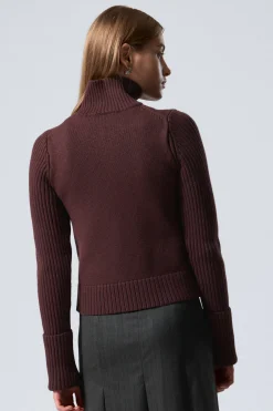 STRICKJACKE MIT REISSVERSCHLUSS WINONA|Weekday Store