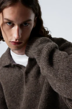STRICK-POLOPULLOVER BOBBY MIT LOCKERER PASSFORM|Weekday Best