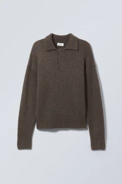 STRICK-POLOPULLOVER BOBBY MIT LOCKERER PASSFORM|Weekday Best