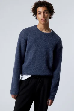 STRICKPULLOVER AUS EINER WOLLMISCHUNG|Weekday New