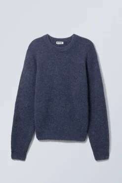 STRICKPULLOVER AUS EINER WOLLMISCHUNG|Weekday New